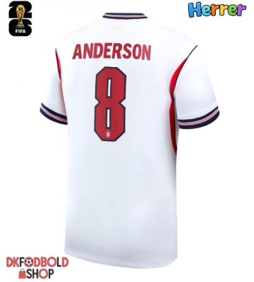 England Elliot Anderson #8 Hjemmebanetrøje VM 2026 Kort ærmer